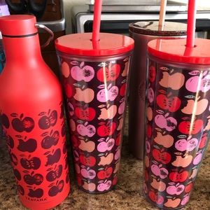 Teavana apple stainless steel tumbler